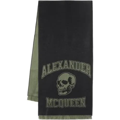 Winter Scarves, female, , Size: ONE SIZE Wool scarves - alexander mcqueen - Modalova