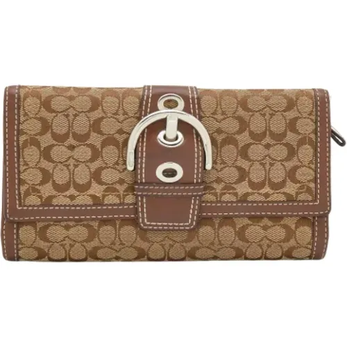 Pre-owned Wallets, female, , Size: ONE SIZE Pre-owned Leather wallets - Coach Pre-owned - Modalova