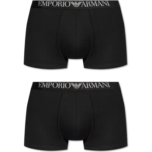 Zwei-Pack Boxershorts , Herren, Größe: M - Emporio Armani - Modalova