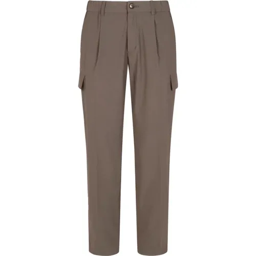 Slim-fit Trousers, male, , Size: M Woven Men's Pant - Herno - Modalova