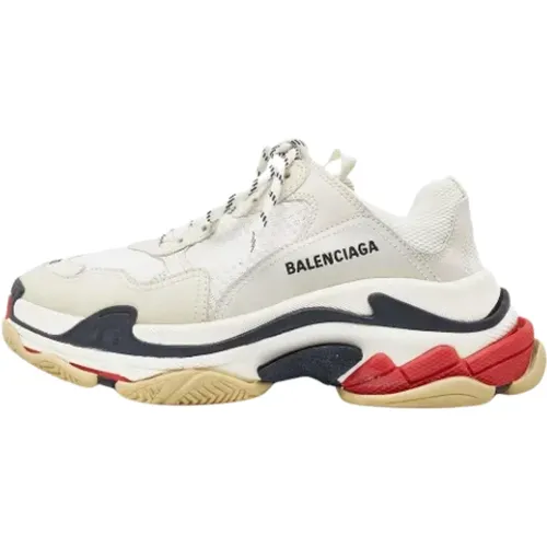 Pre-owned Leather sneakers , female, Sizes: 7 UK - Balenciaga Vintage - Modalova