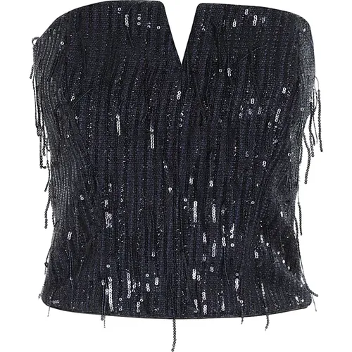 Sequin Bustier Top , female, Sizes: XS, S - Federica Tosi - Modalova