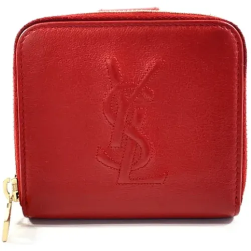 Pre-owned Wallets, female, , Size: ONE SIZE Pre-owned Leather wallets - Yves Saint Laurent Vintage - Modalova