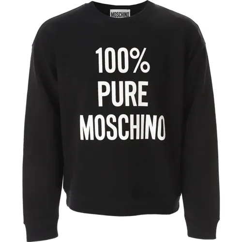 Sweatshirts, male, , Size: 2XL Pure Long Sleeve Sweatshirt - Moschino - Modalova