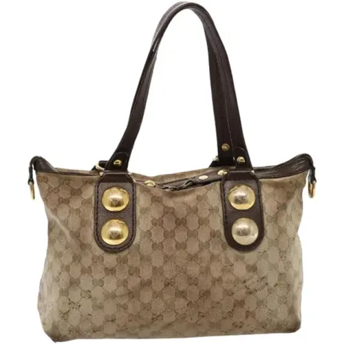 Pre-owned Tote Bags, female, , Size: ONE SIZE Pre-owned Canvas gucci-bags - Gucci Vintage - Modalova