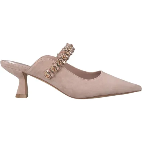 Pointed Toe Heel Shoe Buckle Closure , female, Sizes: 4 UK, 5 UK, 7 UK, 8 UK - Alma en Pena - Modalova