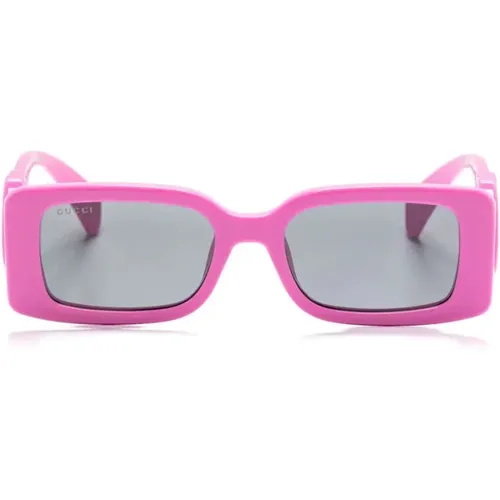 G rectangle-frame sunglasses , female, Sizes: ONE SIZE - Gucci - Modalova