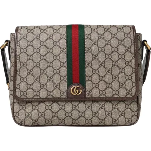 Messenger Bags, male, , Size: ONE SIZE Iconic Web Stripe Messenger Bag - Gucci - Modalova