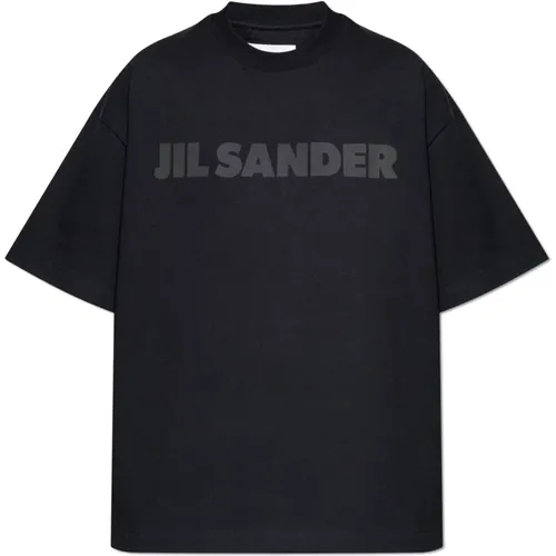 T-shirt with logo , female, Sizes: M, L - Jil Sander - Modalova