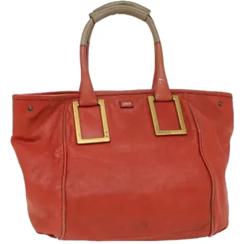 Pre-owned Tote Bags, female, , Size: ONE SIZE Pre-owned Leather handbags - Chloé Pre-owned - Modalova