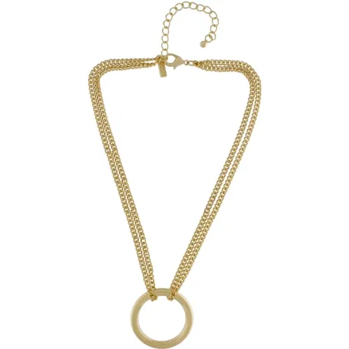 Chunky Ring Halskette Goldplattierung , Damen, Größe: ONE Size - Dansk Copenhagen - Modalova
