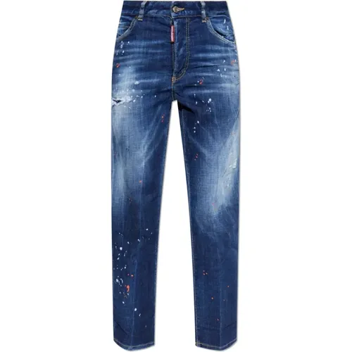 Straight Jeans, female, , Size: 3XS Jeans Boston - Dsquared2 - Modalova