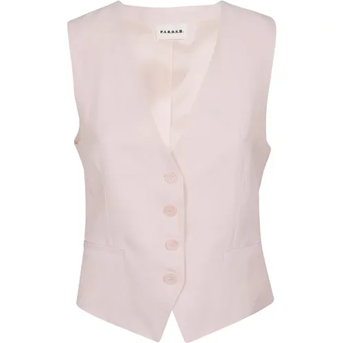 Peach Blossom Vest , female, Sizes: S - P.a.r.o.s.h. - Modalova