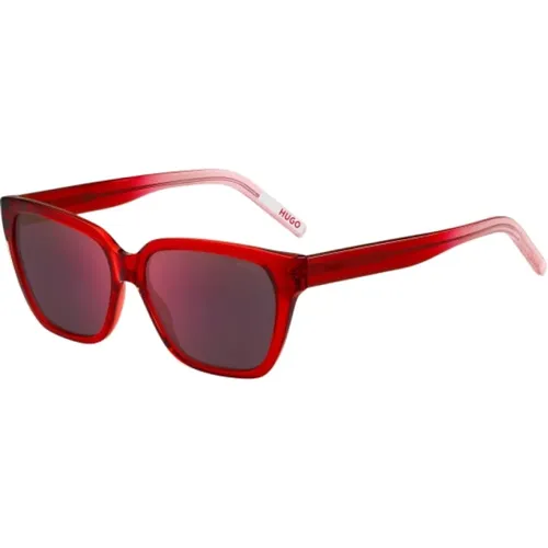 Rote Acetat Damen Sonnenbrille - Hugo Boss - Modalova