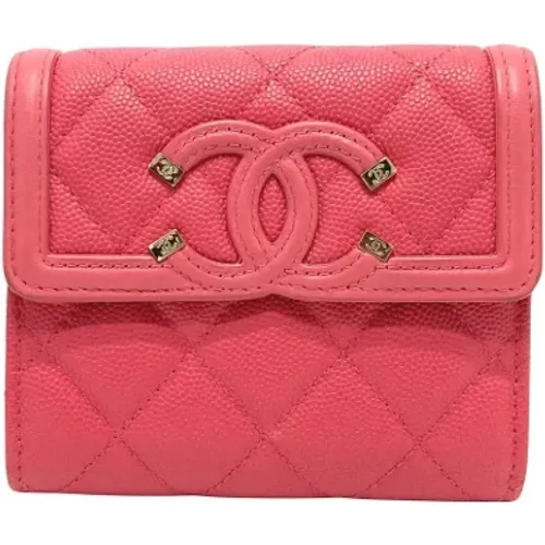 Pre-owned Leather wallets , female, Sizes: ONE SIZE - Chanel Vintage - Modalova