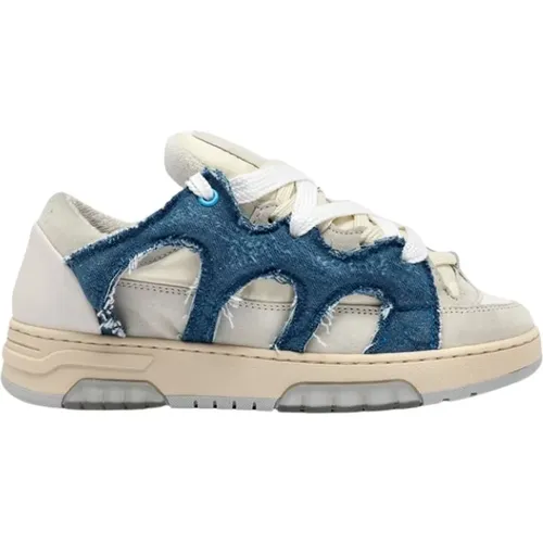 Denim Sneakers by Danilo Paura , male, Sizes: 6 UK - Santha - Modalova