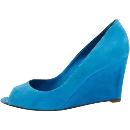 Pre-owned Pumps, female, , Size: 10 1/2 US Pre-owned Suede heels - Sergio Rossi Pre-owned - Modalova