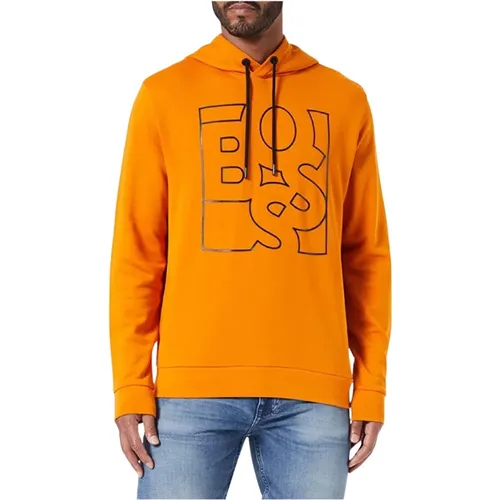 Hoodies, male, , Size: S Hooded Sweatshirt - Hugo Boss - Modalova