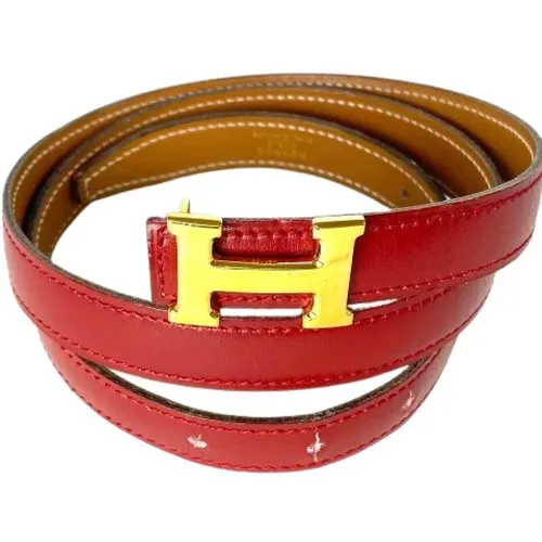 Pre-owned Belts, female, , Size: ONE SIZE Pre-owned Leather belts - Hermès Vintage - Modalova