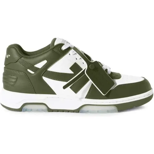 Weiße Sneaker mit Pfeilmotiv , Herren, Größe: 41 1/2 EU - Off White - Modalova