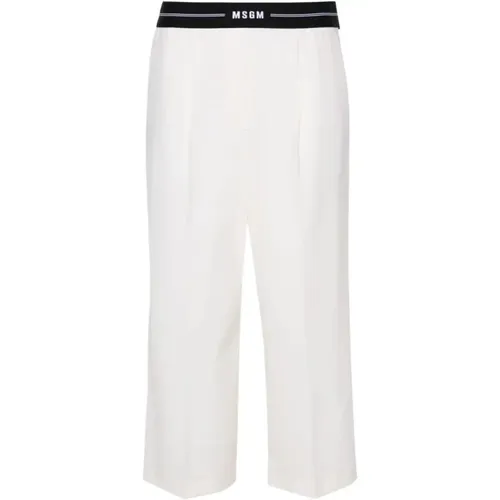 Women's Clothing Trousers Ss24 , female, Sizes: M - Msgm - Modalova