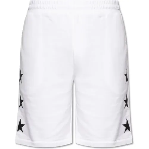 Shorts with logo , male, Sizes: M, L, S, XL - Golden Goose - Modalova