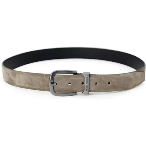 Belts, male, , Size: M Suede Leather Belt Autumn/Winter Collection - Antony Morato - Modalova