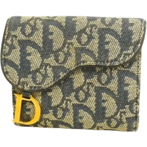 Pre-owned Wallets, female, , Size: ONE SIZE Pre-owned Canvas wallets - Dior Vintage - Modalova