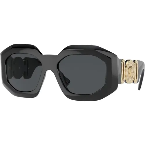 Black/Grey Sunglasses Versace - Versace - Modalova