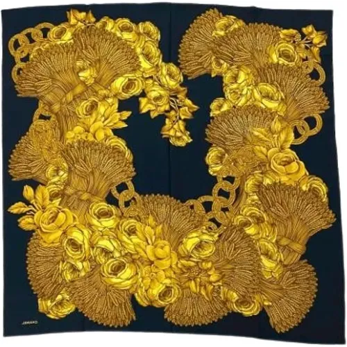 Pre-owned Scarves, female, , Size: ONE SIZE Pre-owned Silk Scarf - Chanel Vintage - Modalova