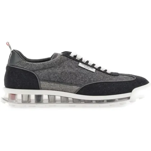 Wool Tech Runner Sneaker Made in Italy , male, Sizes: 6 UK, 6 1/2 UK, 7 UK, 5 1/2 UK, 9 UK, 7 1/2 UK, 5 UK - Thom Browne - Modalova