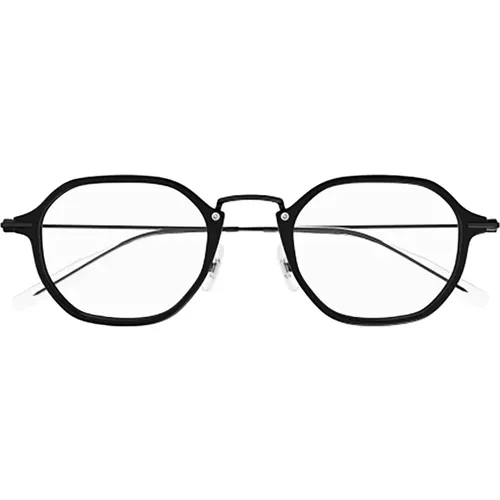 Schwarze optische Brillen für Männer , Herren, Größe: 50 MM - Montblanc - Modalova