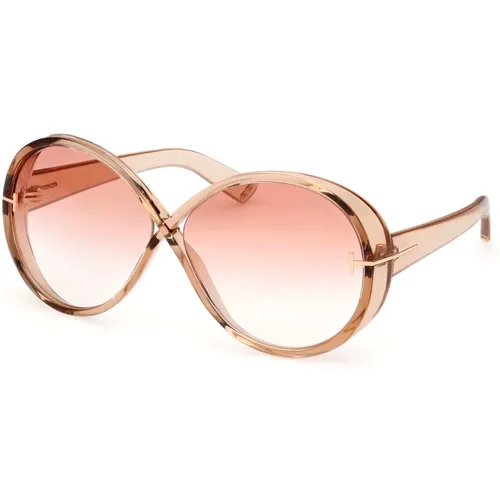 Edie-02 Sunglasses Light /Pink , female, Sizes: 64 MM - Tom Ford - Modalova