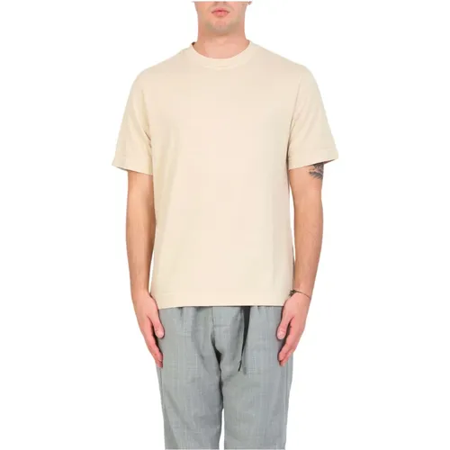 Gefärbtes Jersey Tee,Casual Jersey Tee im Garment-Dyed-Stil - Circolo 1901 - Modalova