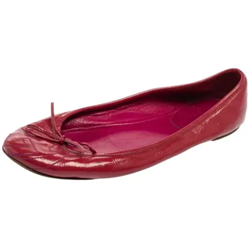 Pre-owned Flats, female, , Size: 5 1/2 US Pre-owned Leather flats - Gucci Vintage - Modalova