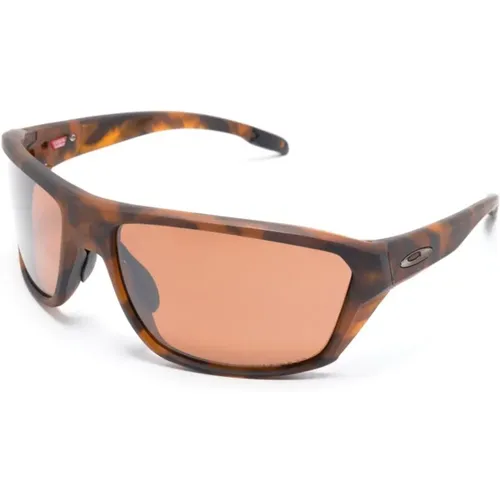 Sunglasses, unisex, , Size: ONE SIZE Tortoiseshell Pilot Sunglasses Red Lenses - Oakley - Modalova