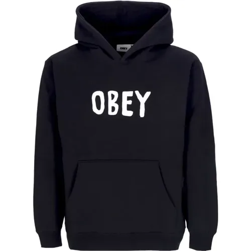 Hoodies, male, , Size: XL Premium Hooded Fleece Mens Hoodie - Obey - Modalova