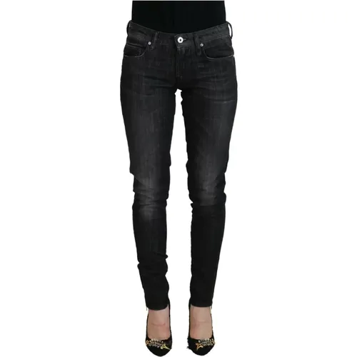 Schwarze Skinny Jeans mit Niedriger Taille , Damen, Größe: W28 - Fiorucci - Modalova