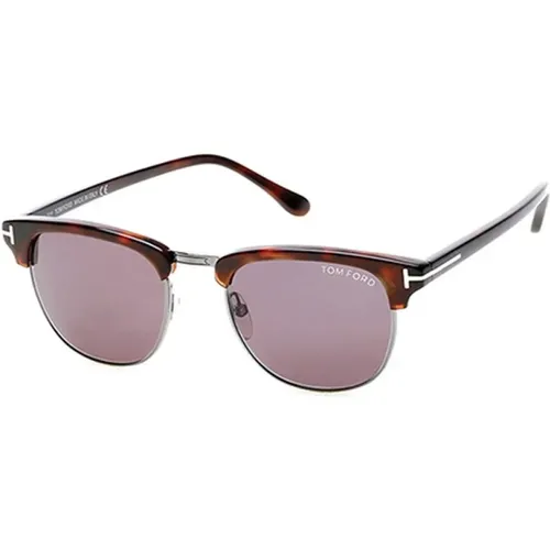 Sunglasses Ft0248 52A, Havana Gray Lenses , male, Sizes: 51 MM - Tom Ford - Modalova