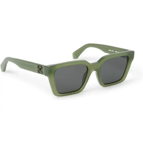 Sage Square Sunglasses , unisex, Sizes: 53 MM - Off White - Modalova