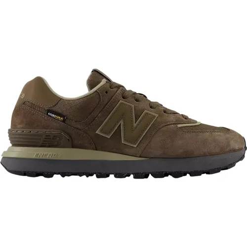 Sneakers, male, , Size: 8 1/2 US 574 Legacy Suede and Cordura Sneakers - New Balance - Modalova