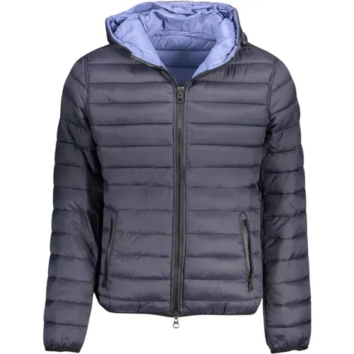 Winter Jackets, male, , Size: L Navy Reversible Puffer Jacket - U.s. Polo Assn. - Modalova