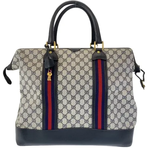 Pre-owned Weekend Bags, female, , Size: ONE SIZE Pre-owned Canvas travel-bags - Gucci Vintage - Modalova