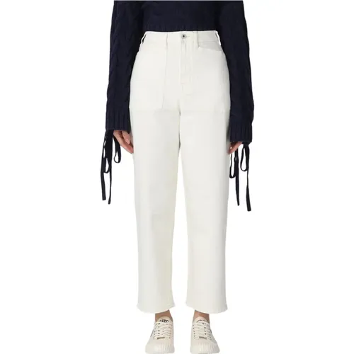 Weiße Jeans , Damen, Größe: W26 - Kenzo - Modalova