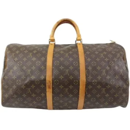 Pre-owned Weekend Bags, female, , Size: ONE SIZE Pre-owned Keepall 55 Monogram Bag - Louis Vuitton Vintage - Modalova