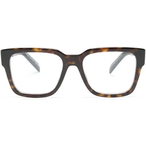 Braun/Havanna Optische Brille Stilvolles Modell , Herren, Größe: 52 MM - Prada - Modalova