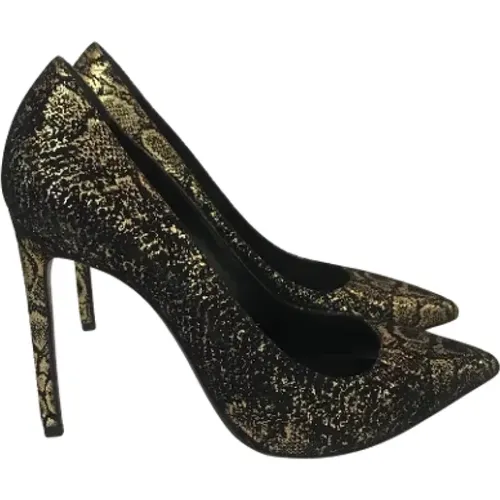 Pre-owned Canvas heels , female, Sizes: 6 UK - Saint Laurent Vintage - Modalova