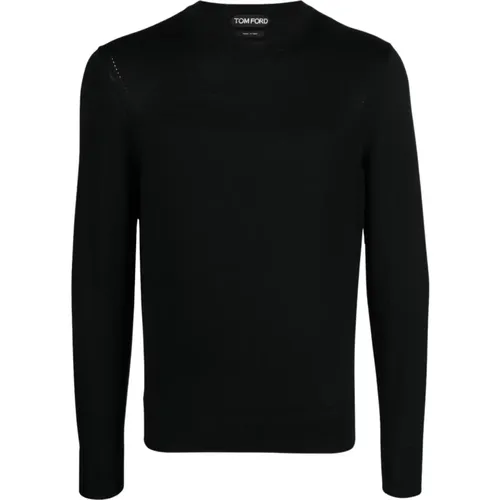 Schwarzer Noos Pullover - Premium Wollmischung - Tom Ford - Modalova