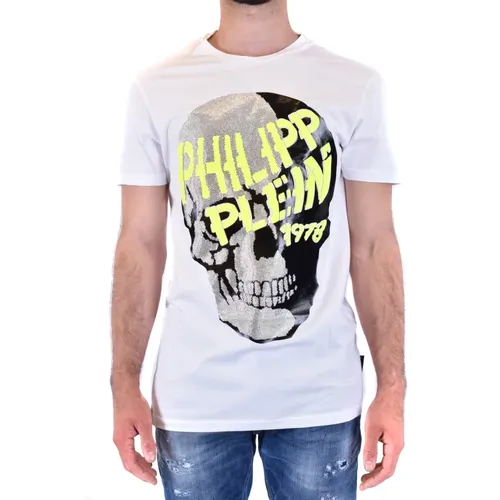 T-Shirt With Skull Print , male, Sizes: XL, L, M, 2XL - Philipp Plein - Modalova