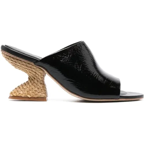 Braided Raffia Wedge Sandals , female, Sizes: 8 UK - Paloma Barceló - Modalova